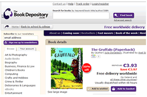 visit the book depository - search by isbn